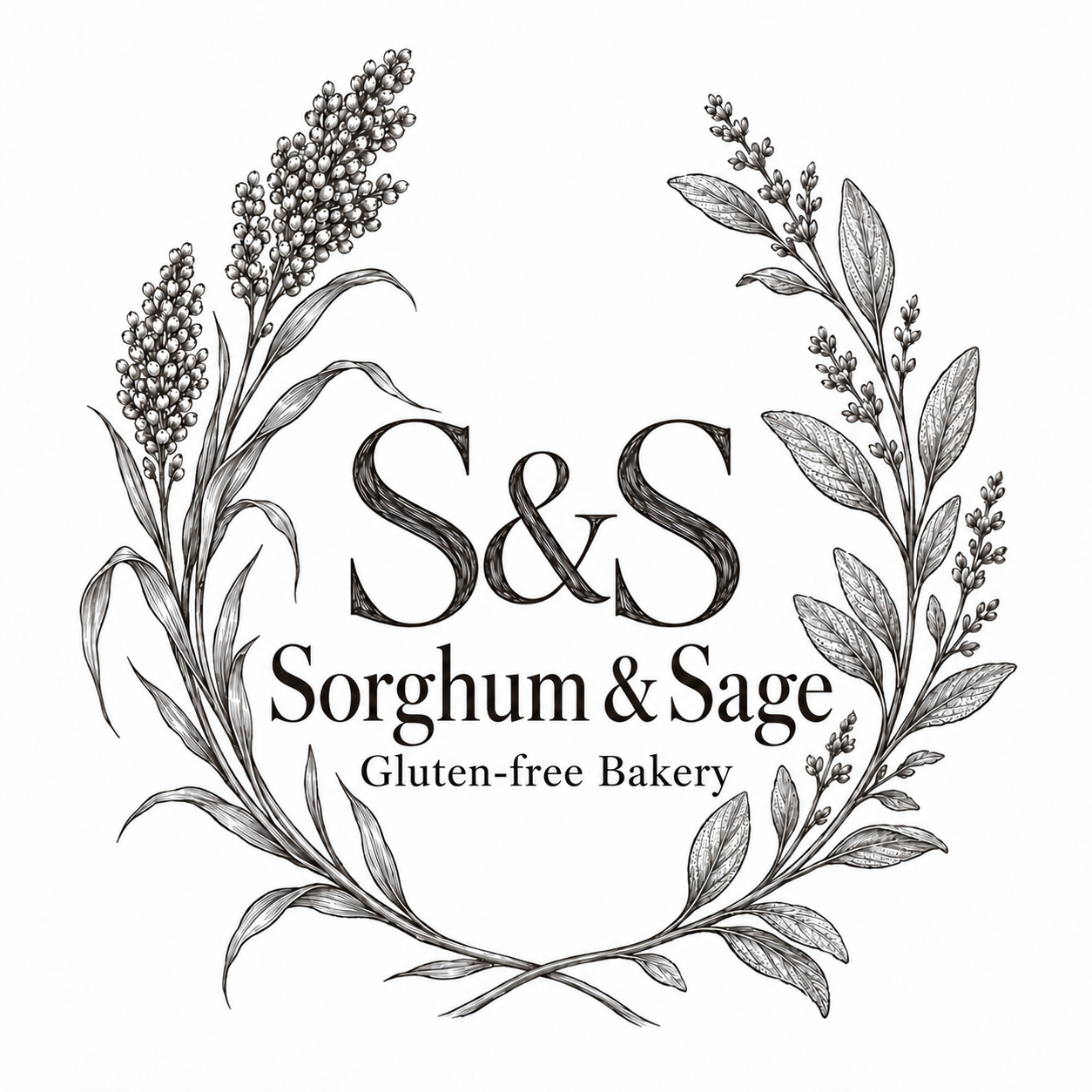 Sorghum and Sage botanical bakery logo